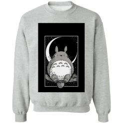 My Neighbor Totoro By The Moon Black & White Sweatshirt Unisex 27 My Neighbor Totoro By The Moon Black & White Sweatshirt Unisex -Ghibli Shop redirect12102020081220
