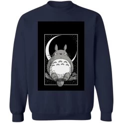 My Neighbor Totoro By The Moon Black & White Sweatshirt Unisex 22 My Neighbor Totoro By The Moon Black & White Sweatshirt Unisex -Ghibli Shop redirect12102020081220 4