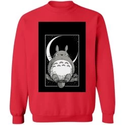 My Neighbor Totoro By The Moon Black & White Sweatshirt Unisex 23 My Neighbor Totoro By The Moon Black & White Sweatshirt Unisex -Ghibli Shop redirect12102020081220 5