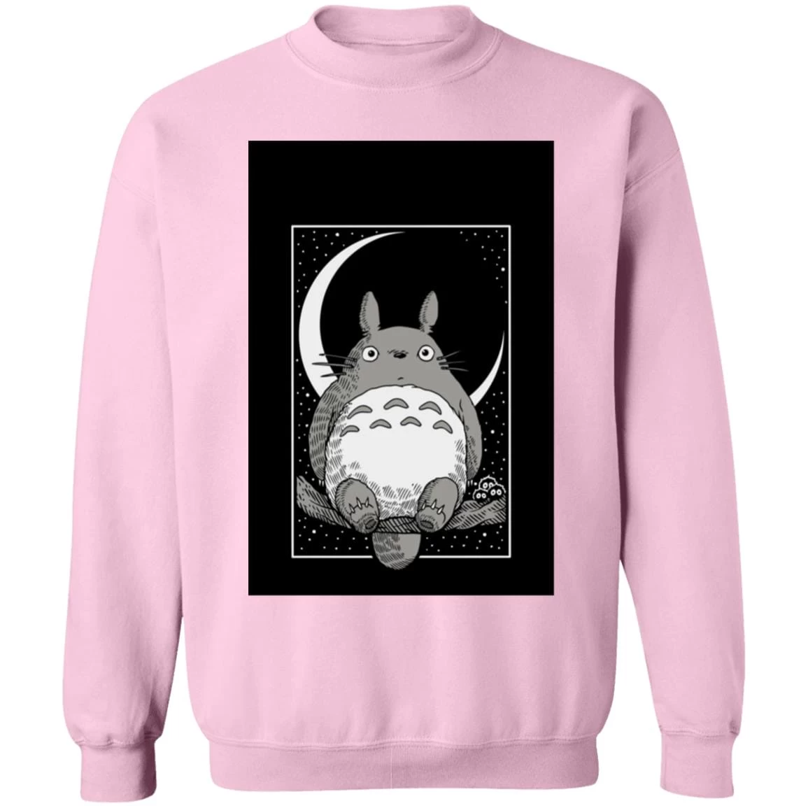 My Neighbor Totoro By The Moon Black & White Sweatshirt Unisex 19 My Neighbor Totoro By The Moon Black & White Sweatshirt Unisex - Image 17