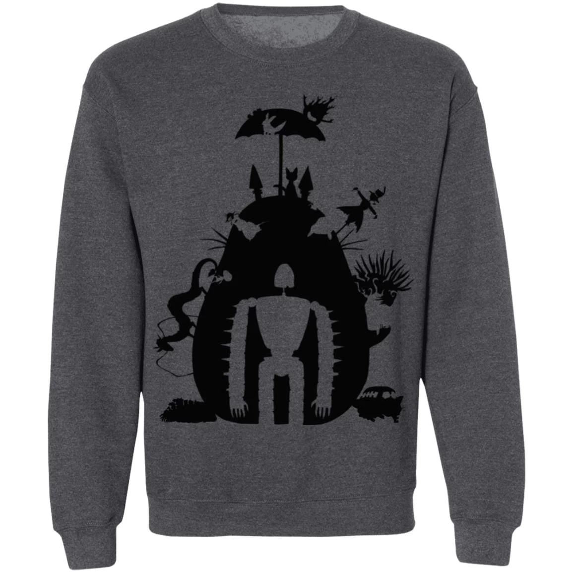 Studio Ghibli Black & White Art Compilation Sweatshirt Unisex 17 Studio Ghibli Black & White Art Compilation Sweatshirt Unisex - Image 15