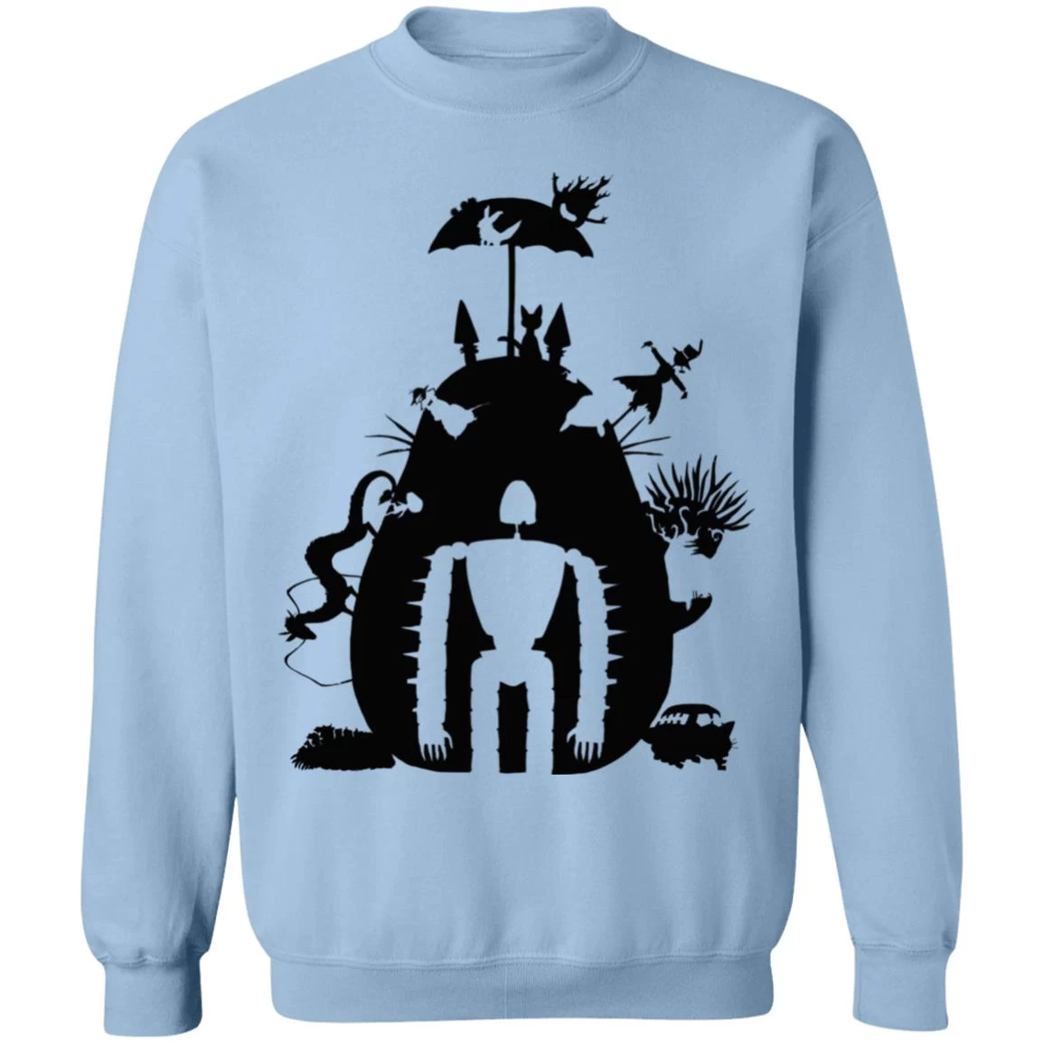 Studio Ghibli Black & White Art Compilation Sweatshirt Unisex 9 Studio Ghibli Black & White Art Compilation Sweatshirt Unisex - Image 7