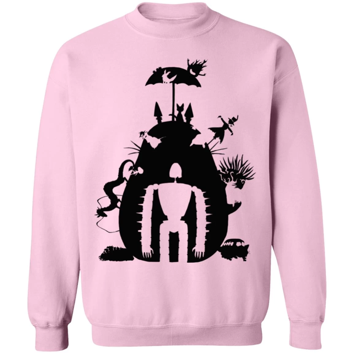 Studio Ghibli Black & White Art Compilation Sweatshirt Unisex 19 Studio Ghibli Black & White Art Compilation Sweatshirt Unisex - Image 17