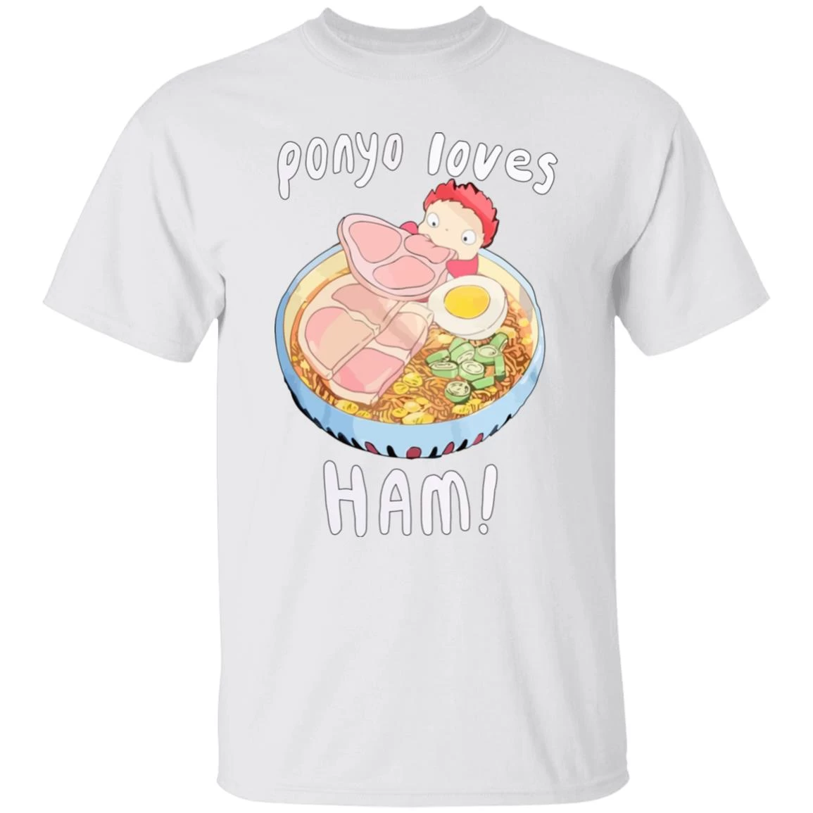 Ponyo Loves Ham T Shirt 3 Ponyo Loves Ham T Shirt
