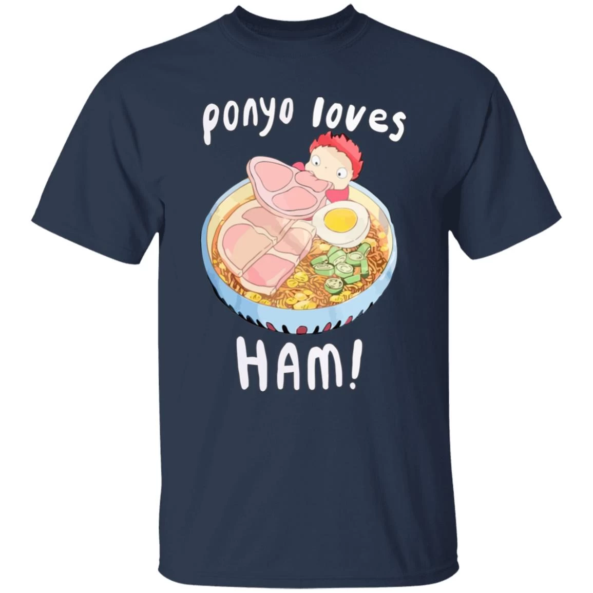 Ponyo Loves Ham T Shirt 17 Ponyo Loves Ham T Shirt - Image 15