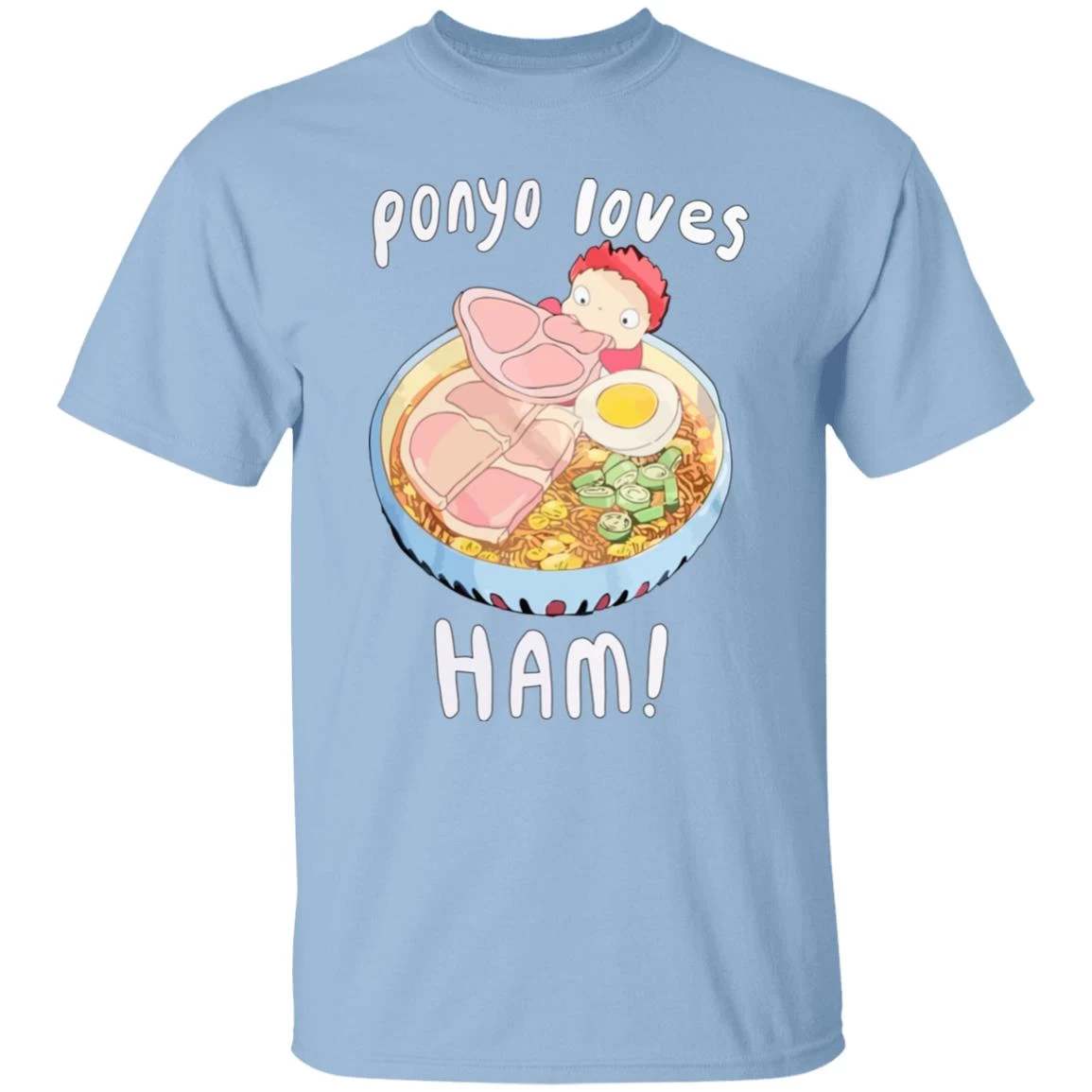 Ponyo Loves Ham T Shirt 11 Ponyo Loves Ham T Shirt - Image 9