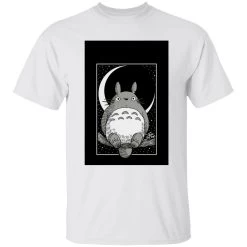 My Neighbor Totoro By The Moon Black & White T Shirt Unisex -Ghibli Shop redirect12102020081240 1 1