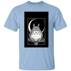 My Neighbor Totoro By The Moon Black & White T Shirt Unisex -Ghibli Shop redirect12102020081240