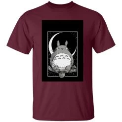My Neighbor Totoro By The Moon Black & White T Shirt Unisex -Ghibli Shop redirect12102020081241 2 1