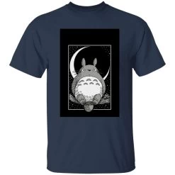 My Neighbor Totoro By The Moon Black & White T Shirt Unisex -Ghibli Shop redirect12102020081241 3 1