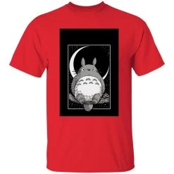 My Neighbor Totoro By The Moon Black & White T Shirt Unisex -Ghibli Shop redirect12102020081241 4 1