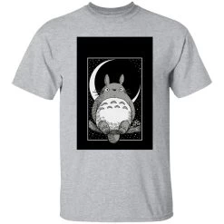My Neighbor Totoro By The Moon Black & White T Shirt Unisex -Ghibli Shop redirect12102020081241 5 1