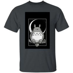 My Neighbor Totoro By The Moon Black & White T Shirt Unisex -Ghibli Shop redirect12102020081241 6