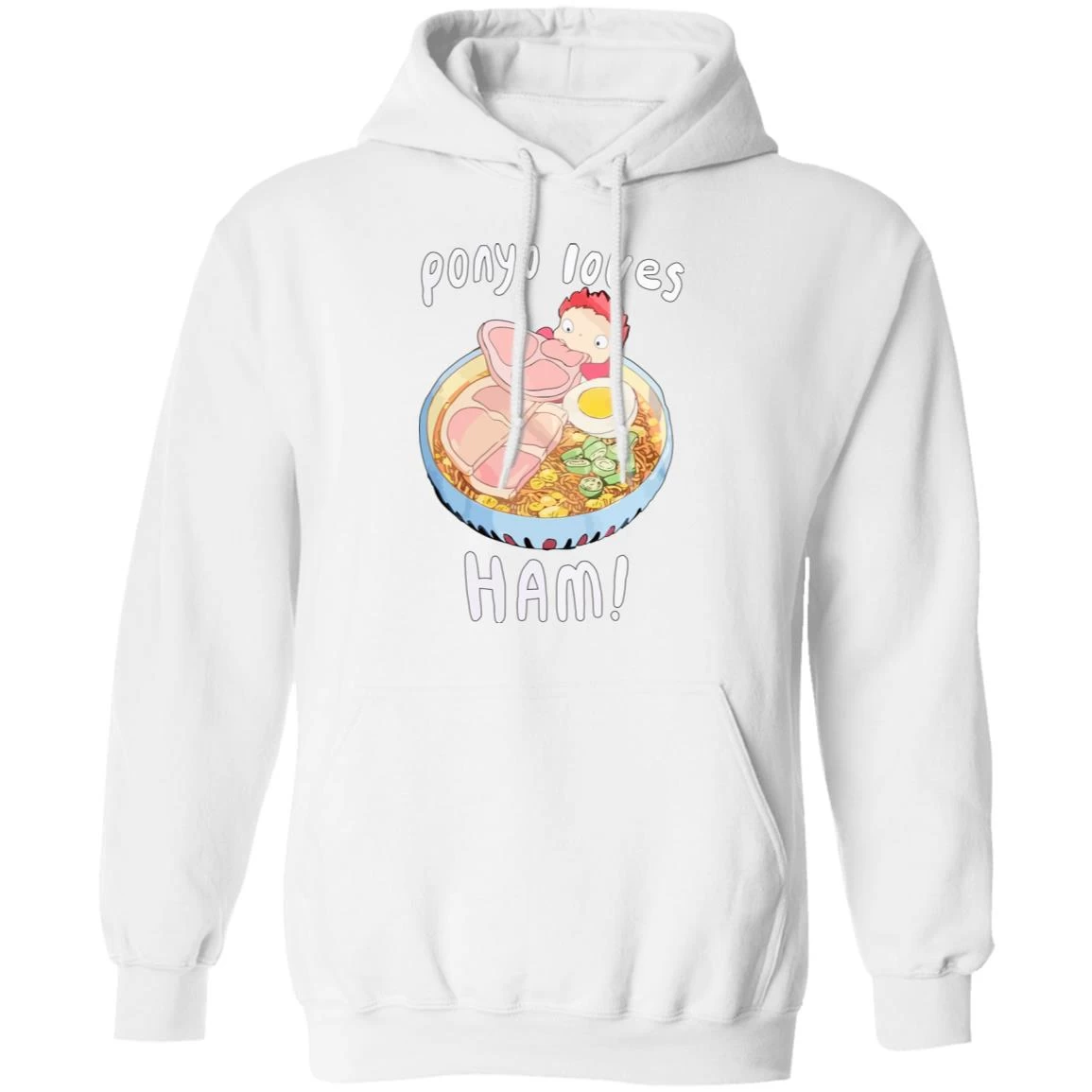 Ponyo Loves Ham Hoodie 12 Ponyo Loves Ham Hoodie - Image 10