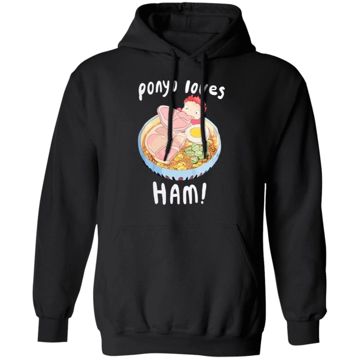 Ponyo Loves Ham Hoodie 13 Ponyo Loves Ham Hoodie - Image 11