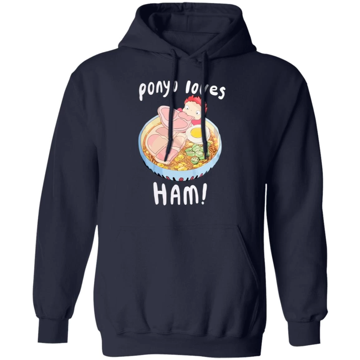 Ponyo Loves Ham Hoodie 5 Ponyo Loves Ham Hoodie - Image 3