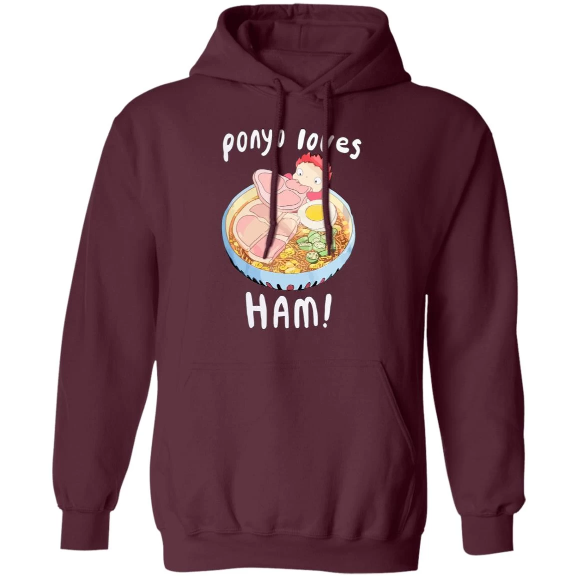 Ponyo Loves Ham Hoodie 9 Ponyo Loves Ham Hoodie - Image 7