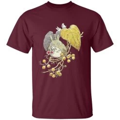 Mini Totoro And The Leaves T Shirt -Ghibli Shop redirect12102021061223 5 1