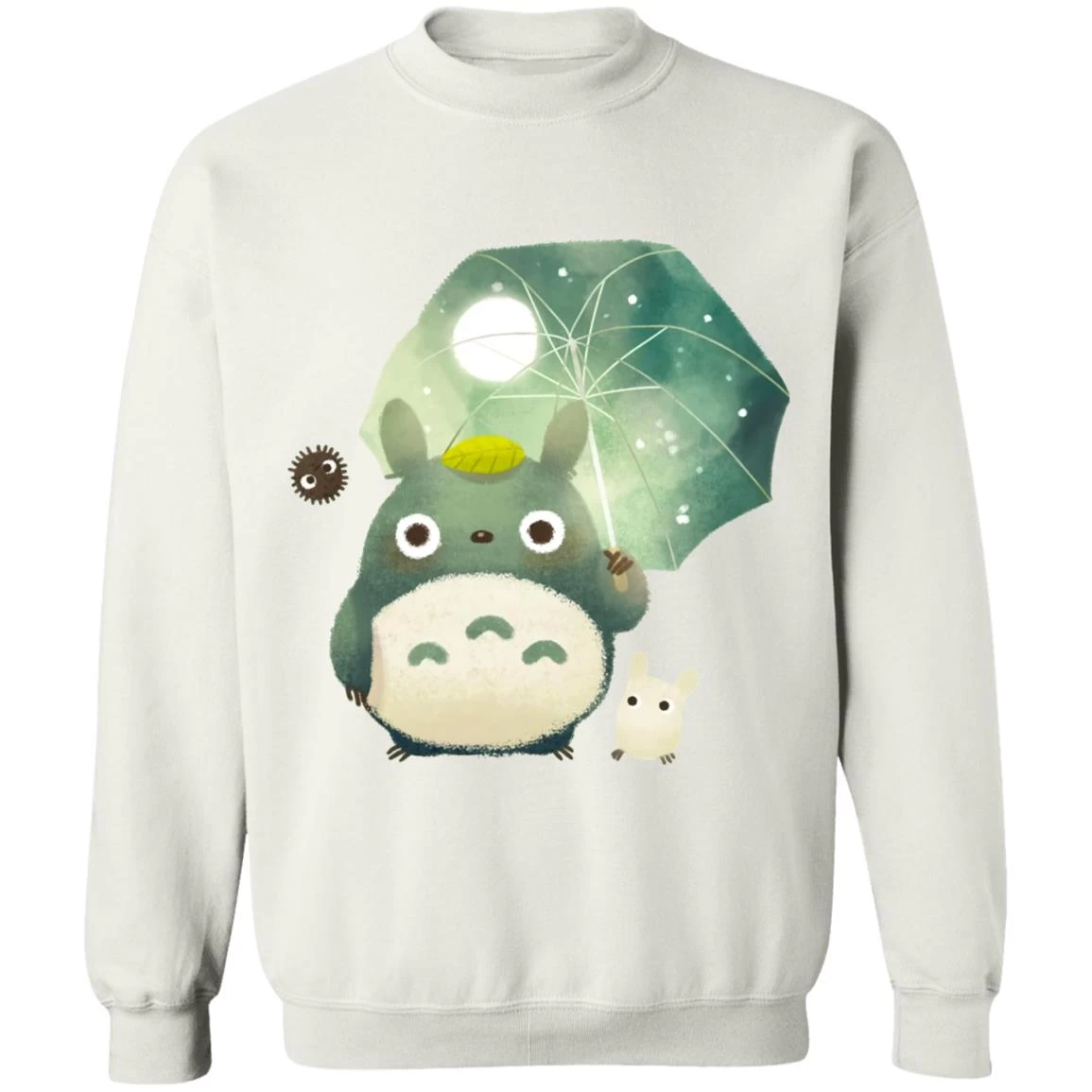 Mini Totoro And Umbrella Sweatshirt 4 Mini Totoro And Umbrella Sweatshirt - Image 2
