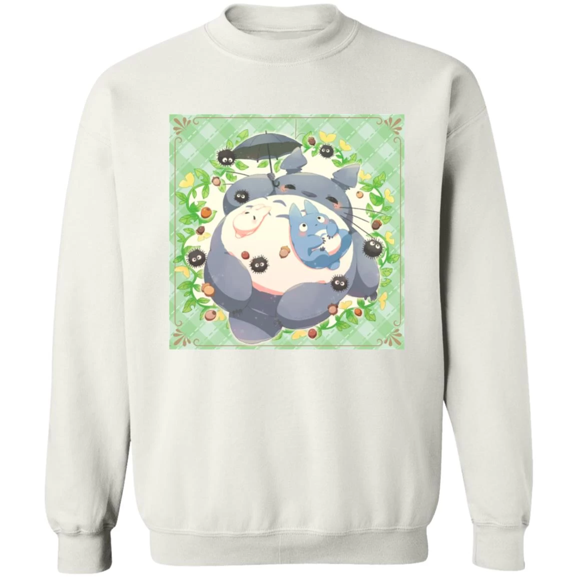 Sleeping Totoro With Umbrella Sweatshirt 4 Sleeping Totoro With Umbrella Sweatshirt - Image 2