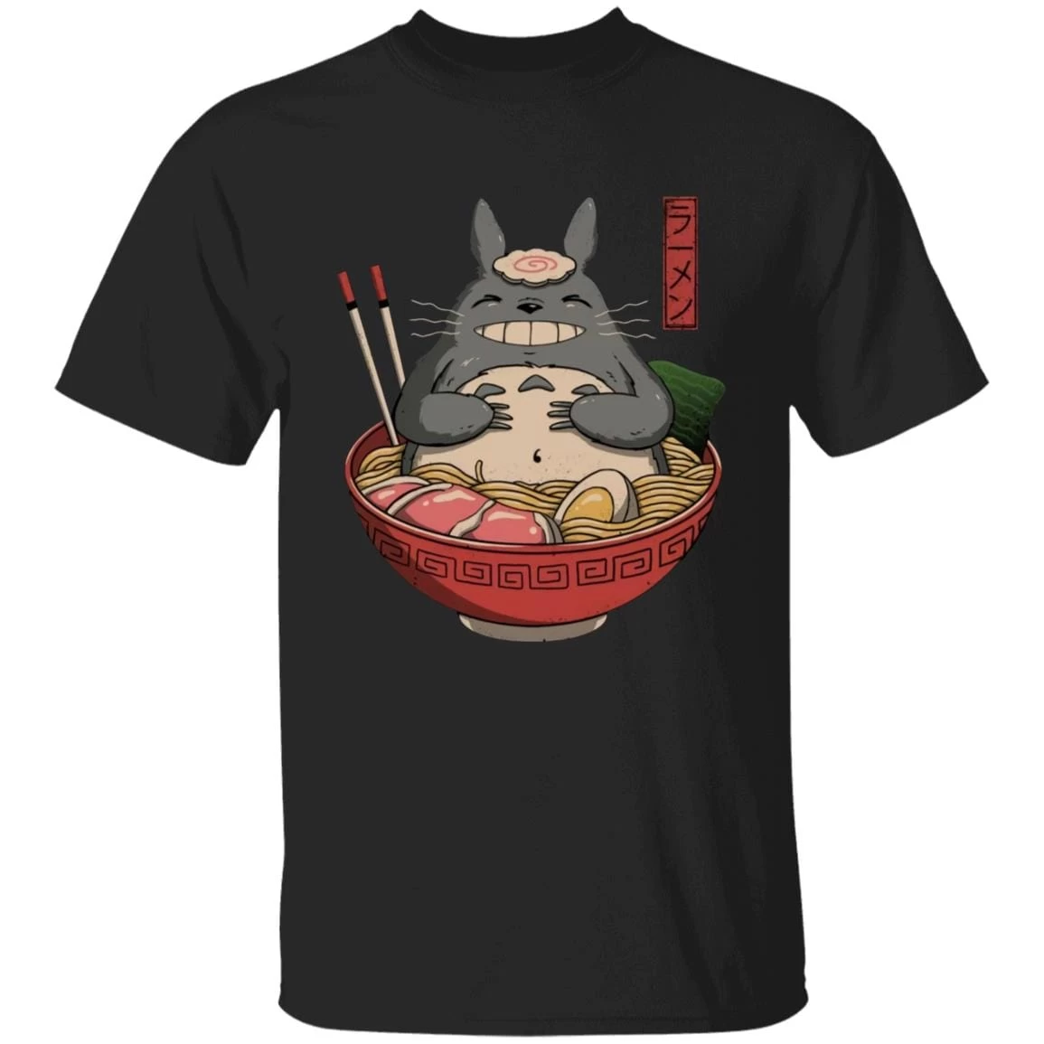 Totoro In The Ramen Bowl T Shirt 5 Totoro In The Ramen Bowl T Shirt - Image 3