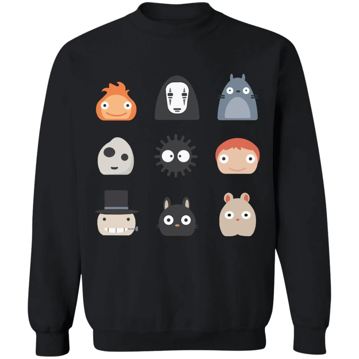 Ghibli Studio Characters Chibi Sweatshirt 12 Ghibli Studio Characters Chibi Sweatshirt - Image 10