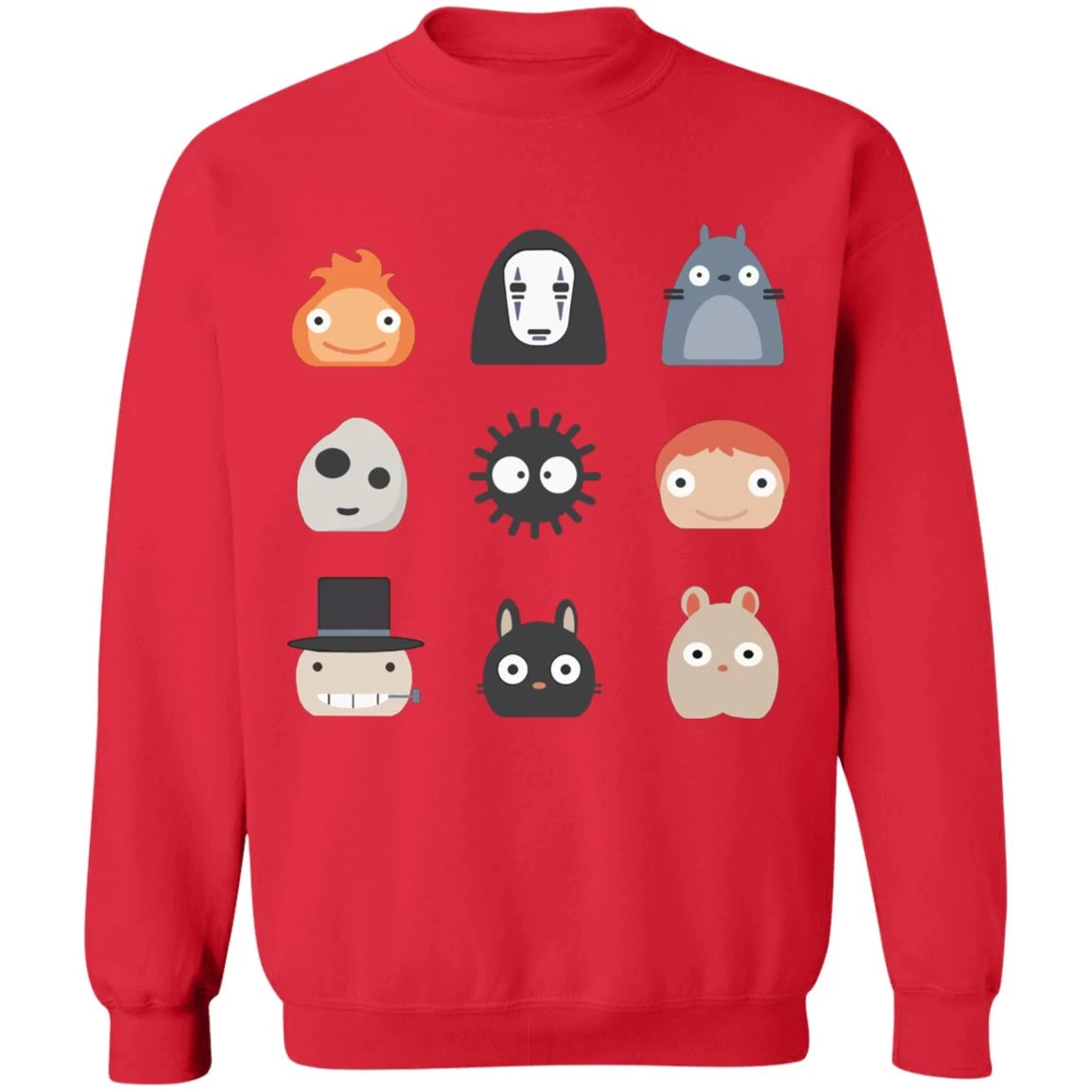 Ghibli Studio Characters Chibi Sweatshirt 18 Ghibli Studio Characters Chibi Sweatshirt - Image 16
