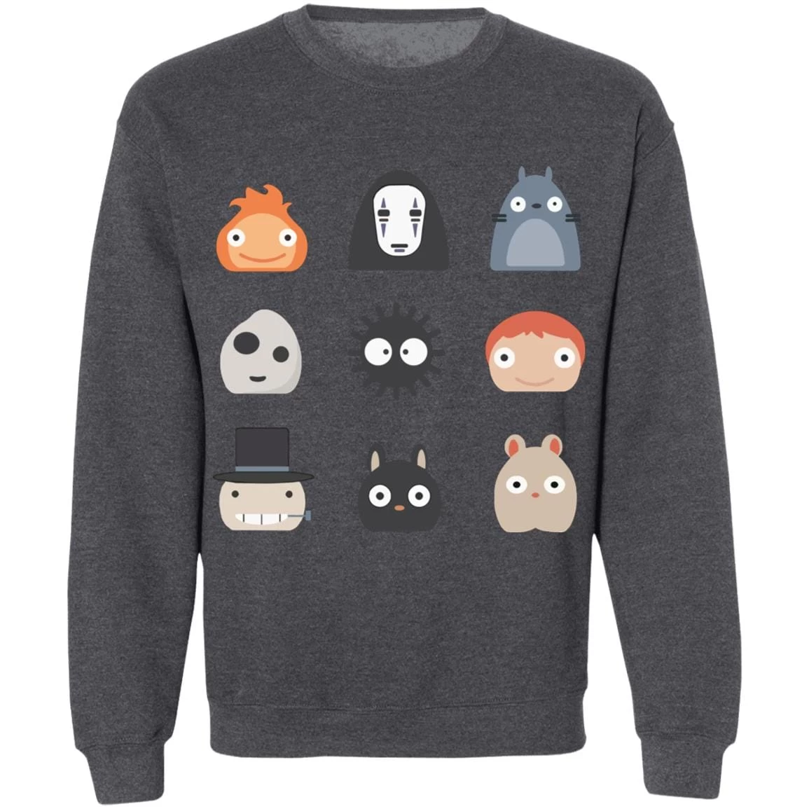Ghibli Studio Characters Chibi Sweatshirt 13 Ghibli Studio Characters Chibi Sweatshirt - Image 11