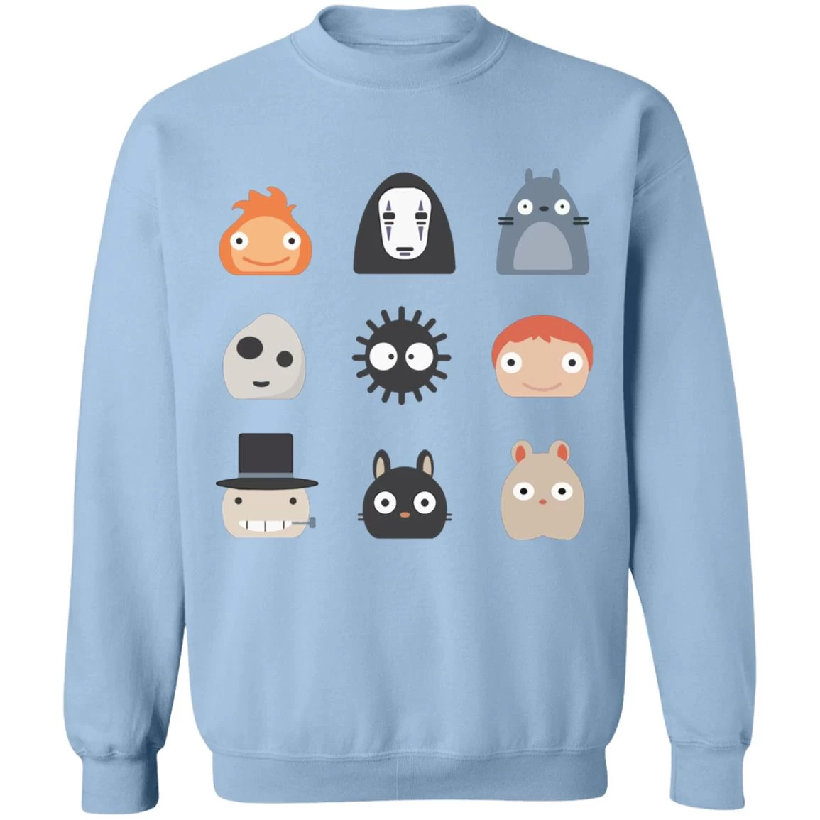 Ghibli Studio Characters Chibi Sweatshirt 14 Ghibli Studio Characters Chibi Sweatshirt - Image 12