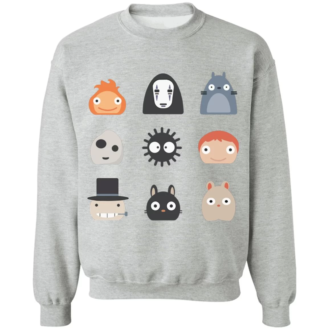 Ghibli Studio Characters Chibi Sweatshirt 19 Ghibli Studio Characters Chibi Sweatshirt - Image 17