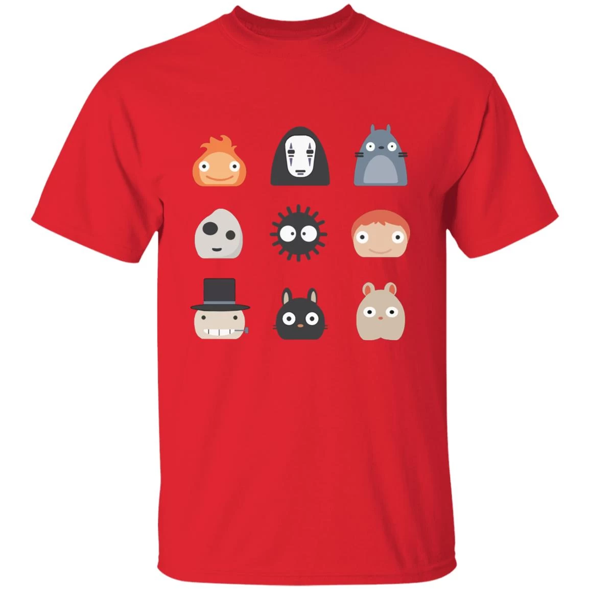 Ghibli Studio Characters Chibi T Shirt 10 Ghibli Studio Characters Chibi T Shirt - Image 8