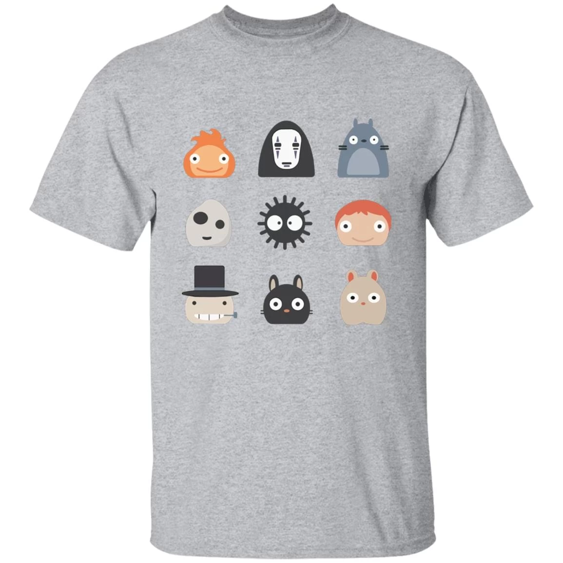 Ghibli Studio Characters Chibi T Shirt 11 Ghibli Studio Characters Chibi T Shirt - Image 9