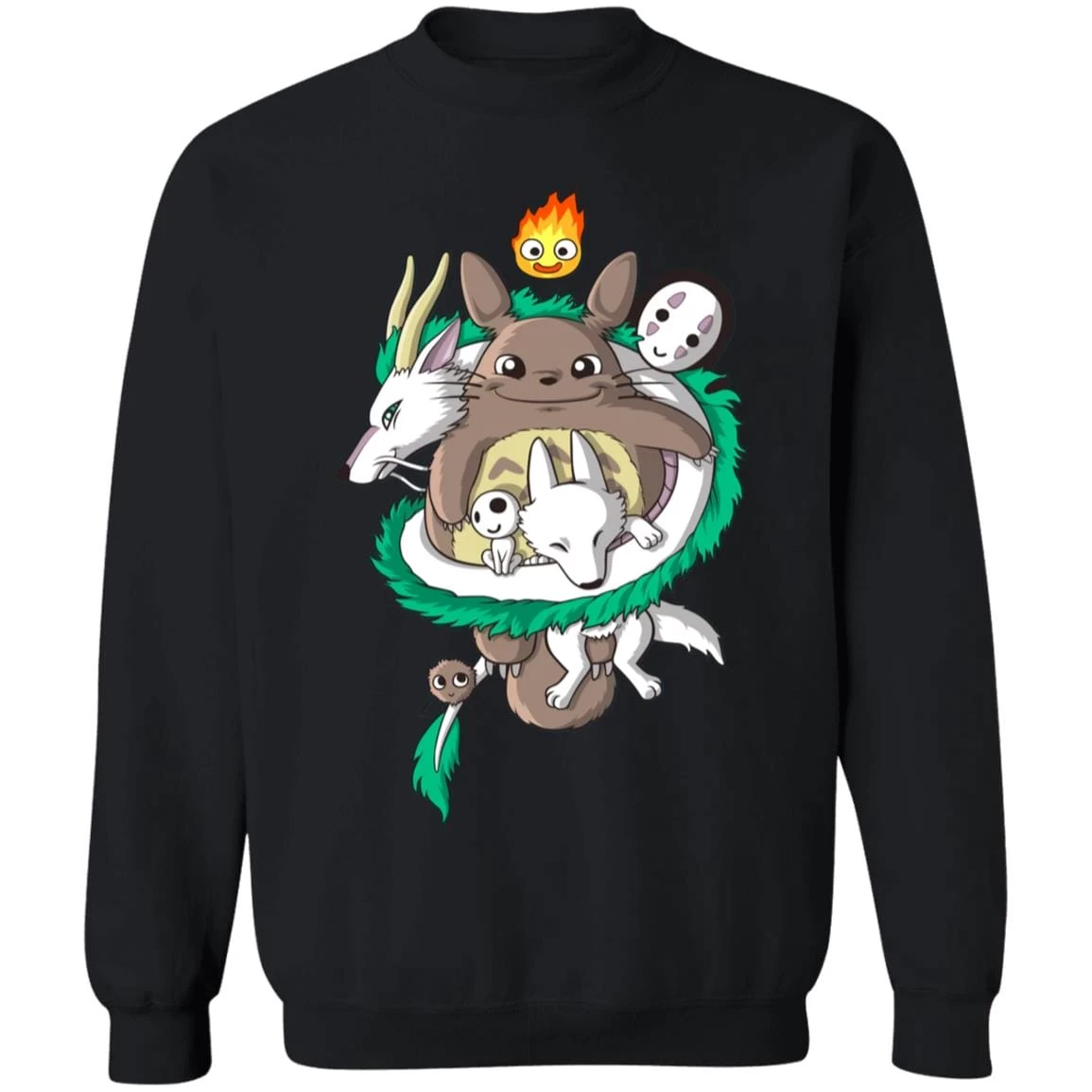 Totoro And Haku Dragon Sweatshirt 5 Totoro And Haku Dragon Sweatshirt - Image 3
