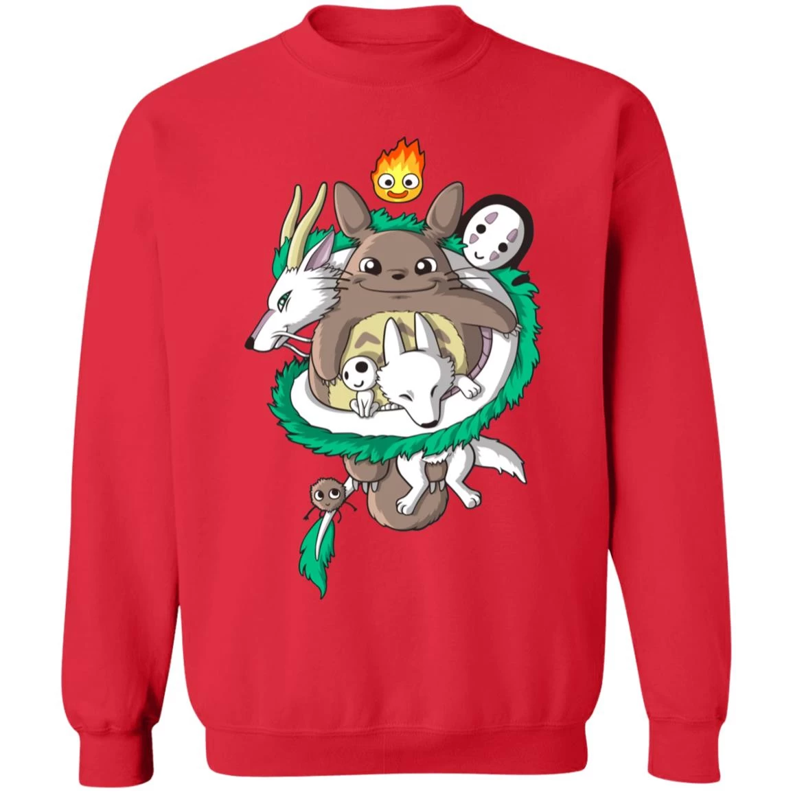 Totoro And Haku Dragon Sweatshirt 8 Totoro And Haku Dragon Sweatshirt - Image 6