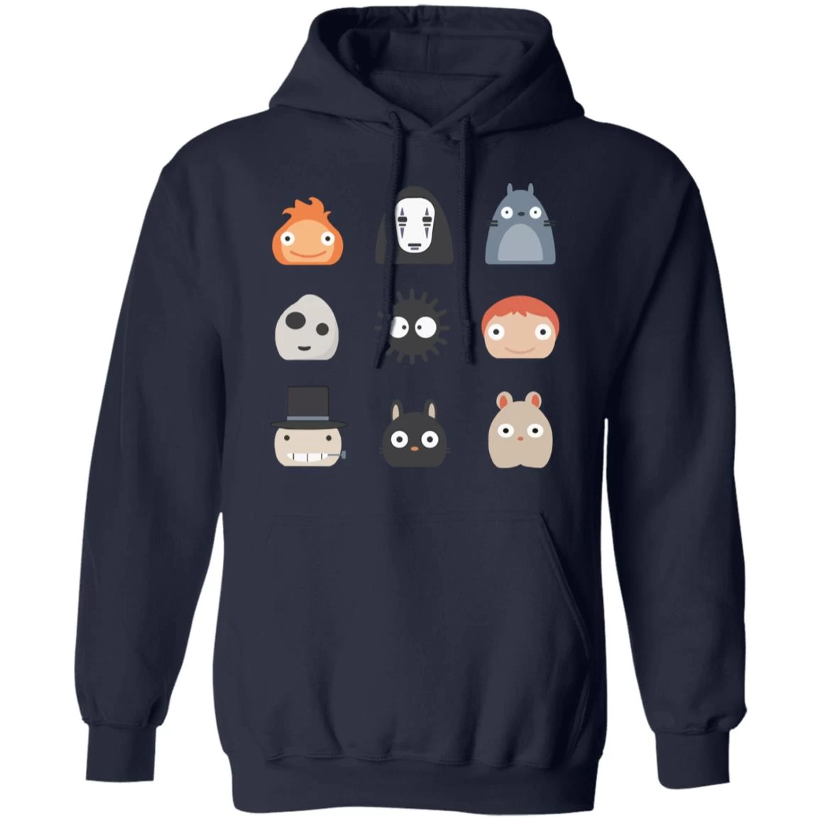 Ghibli Studio Characters Chibi Hoodie 17 Ghibli Studio Characters Chibi Hoodie - Image 15