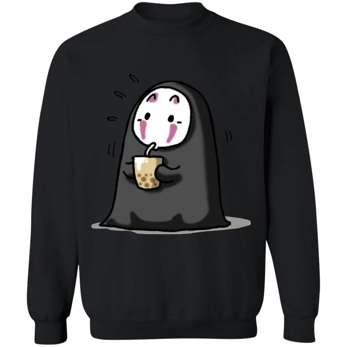 Kaonashi No Face Drinking Milk Tea Sweatshirt 12 Kaonashi No Face Drinking Milk Tea Sweatshirt - Image 10