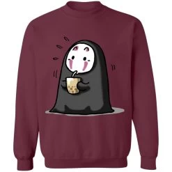 Kaonashi No Face Drinking Milk Tea Sweatshirt 23 Kaonashi No Face Drinking Milk Tea Sweatshirt -Ghibli Shop redirect12112021091203 2