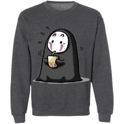 Kaonashi No Face Drinking Milk Tea Sweatshirt 30 Kaonashi No Face Drinking Milk Tea Sweatshirt -Ghibli Shop redirect12112021091203 5 1
