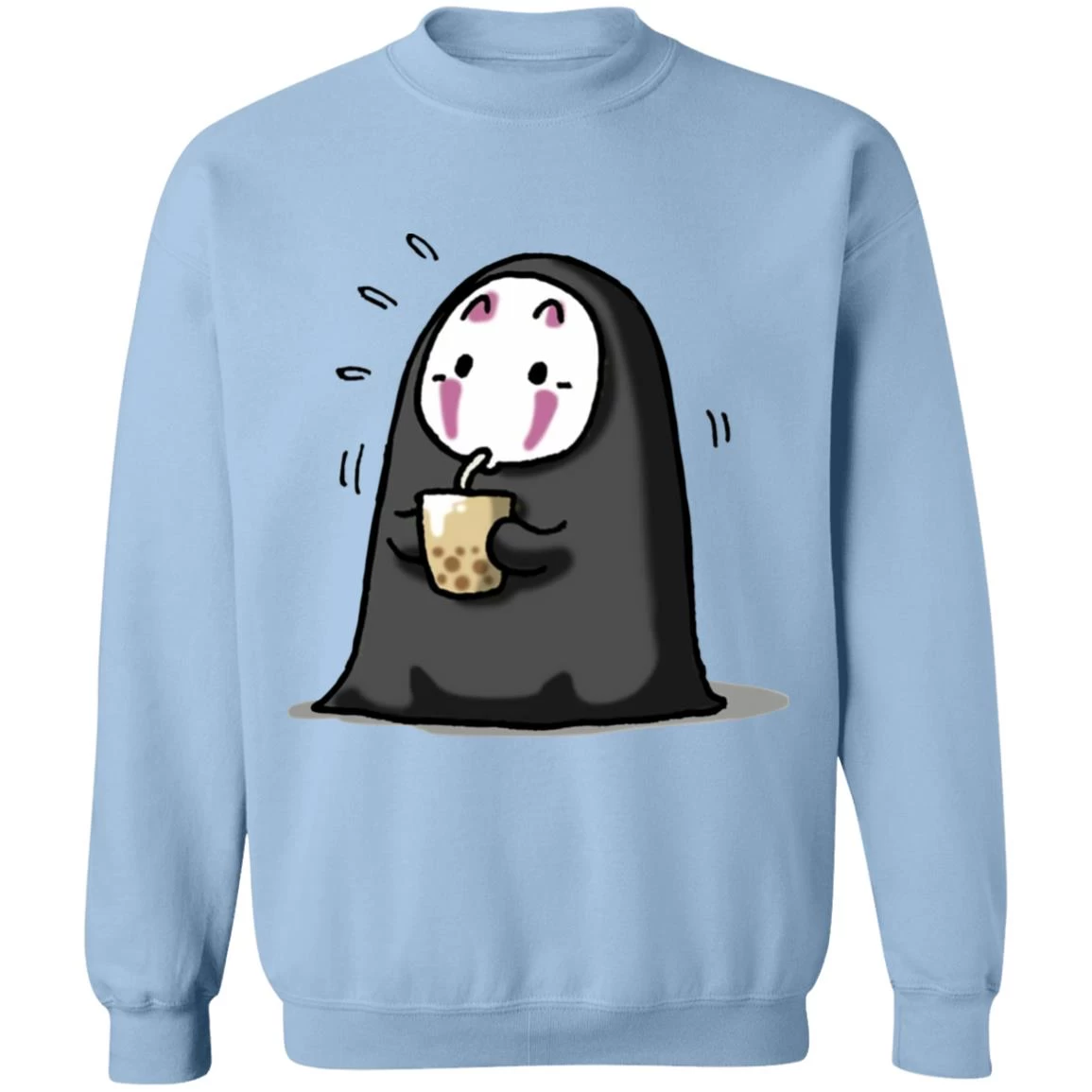 Kaonashi No Face Drinking Milk Tea Sweatshirt 10 Kaonashi No Face Drinking Milk Tea Sweatshirt - Image 8