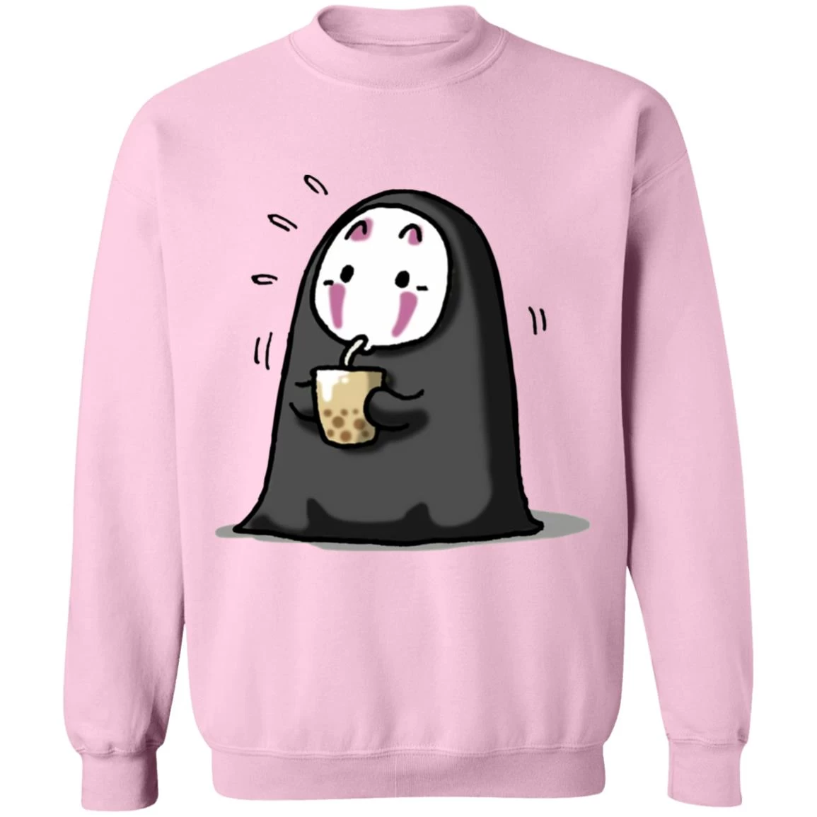 Kaonashi No Face Drinking Milk Tea Sweatshirt 11 Kaonashi No Face Drinking Milk Tea Sweatshirt - Image 9