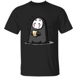 Kaonashi No Face Drinking Milk Tea T Shirt -Ghibli Shop redirect12112021091247 2 1