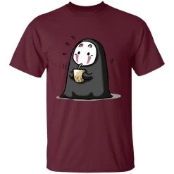 Kaonashi No Face Drinking Milk Tea T Shirt -Ghibli Shop redirect12112021091247 5 1