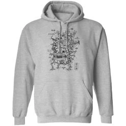 Howl’s Moving Castle Sketch Hoodie -Ghibli Shop redirect12122020081212