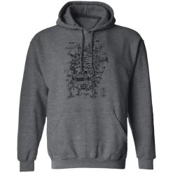 Howl’s Moving Castle Sketch Hoodie -Ghibli Shop redirect12122020081212 4