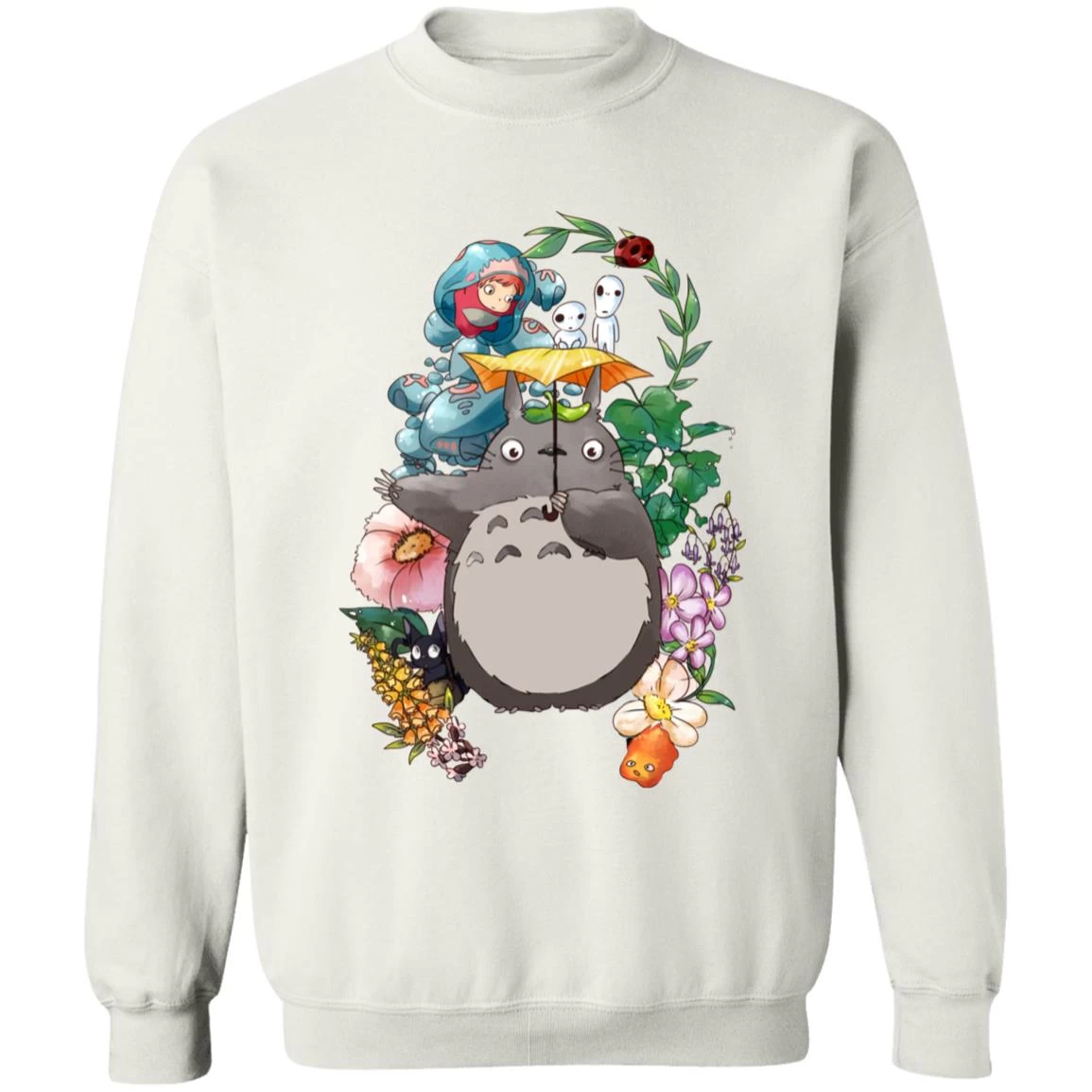 Totoro Umbrella And Friends Sweatshirt 20 Totoro Umbrella And Friends Sweatshirt - Image 18