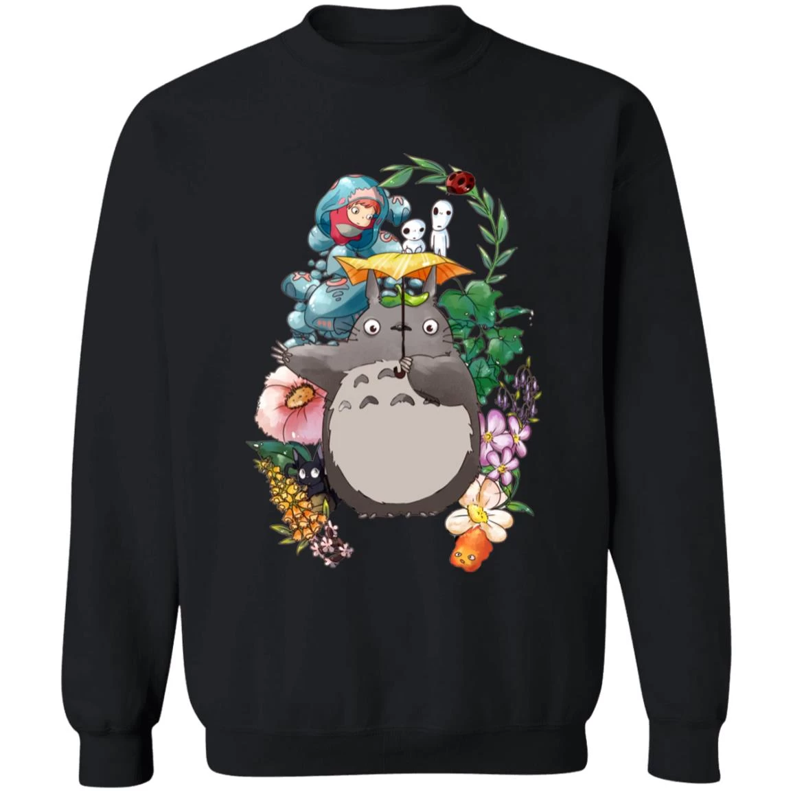 Totoro Umbrella And Friends Sweatshirt 12 Totoro Umbrella And Friends Sweatshirt - Image 10