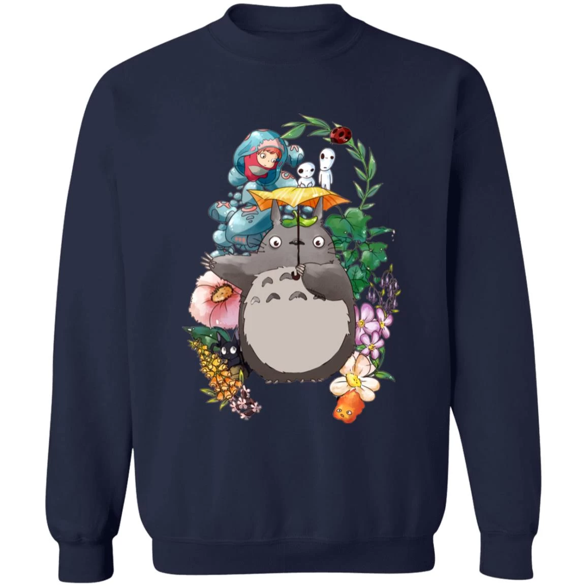 Totoro Umbrella And Friends Sweatshirt 17 Totoro Umbrella And Friends Sweatshirt - Image 15