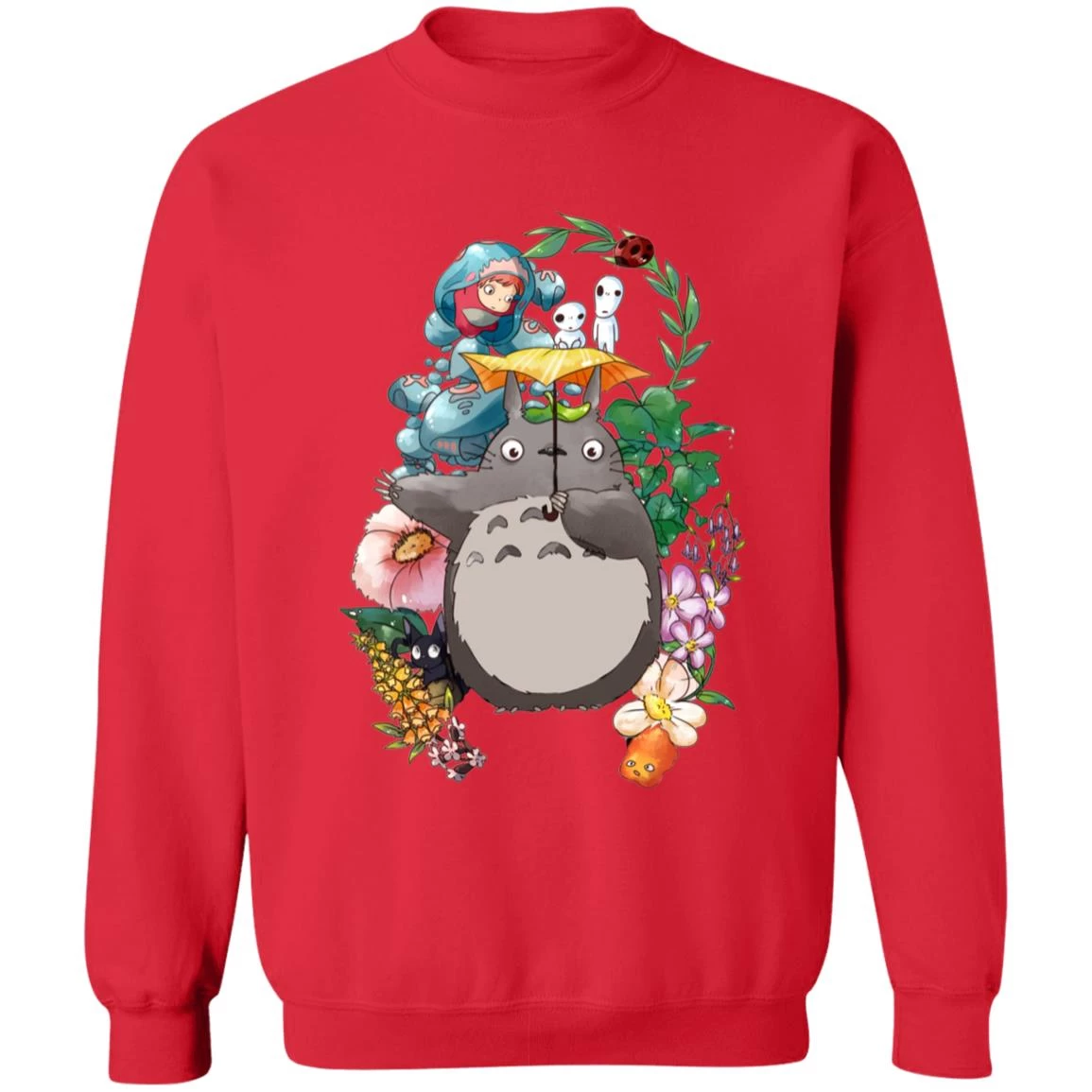 Totoro Umbrella And Friends Sweatshirt 8 Totoro Umbrella And Friends Sweatshirt - Image 6