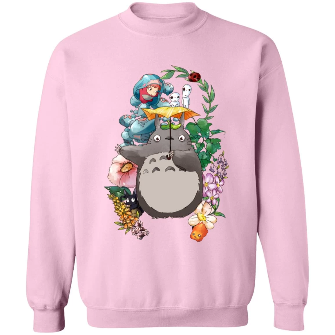 Totoro Umbrella And Friends Sweatshirt 11 Totoro Umbrella And Friends Sweatshirt - Image 9