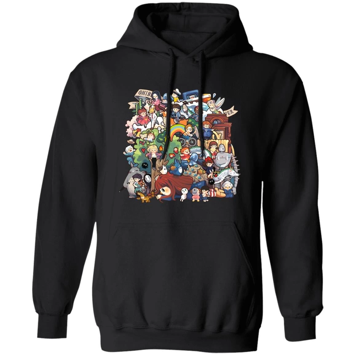 Ghibli Studio All Characters Hoodie 5 Ghibli Studio All Characters Hoodie - Image 3